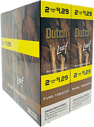 Dutch Leaf Pure Tobacco 30 Packs of 2 