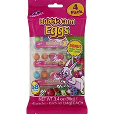 Easter Bubblegum Eggs 4pk 3.4oz Peg 