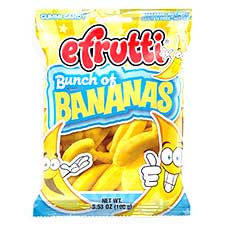 eFrutti Gummi Bunch Of Bananas 3.5oz Bag 