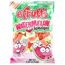 Efrutti Gummi Watermelon Wedges 3.5oz Bag 