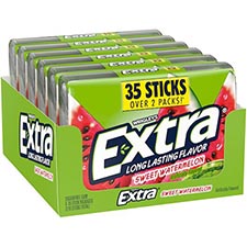Extra Sweet Watermelon Mega Pack Sugar Free Gum 6ct Box 