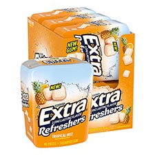 Extra Tropical Refreshers Sugar Free Gum 6ct Box 