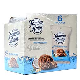 Famous Amos Philippine Coconut Cookies 6ct Box 