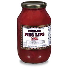 Farm Fresh Pickled Pork Lips Quart Jar 