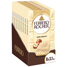 Ferrero Rocher White Chocolate Hazelnut Bar 3.1oz 8 Pack 