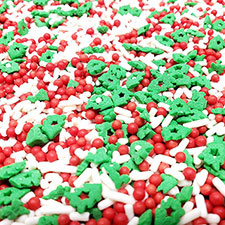 Candy Retailer Festive Flurry Christmas Cupcake Sprinkles 4oz 