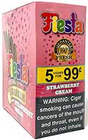 Fiesta Cigarillos Strawberry Cream 15ct 