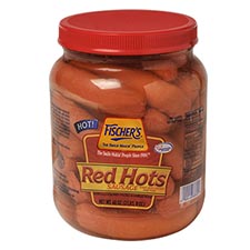 Fischers Red Hots Sausage 40oz Jar 