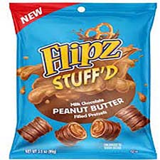 Flipz Stuffd Peanut Butter Filled Pretzels 3.5oz Bag 