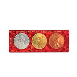 Fort Knox Premium Milk Chocolate Medallions 