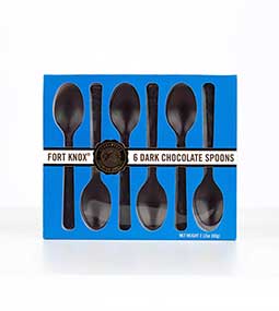 Fort Knox Dark Chocolate Spoons 6ct Box 