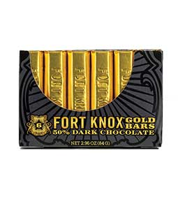 Fort Knox Dark Chocolate Mini Bars 2.9oz Box 
