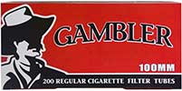 Gambler Cigarette Tubes Regular 100s 200ct Box 