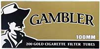 Gambler Cigarette Tubes Gold 100s 200ct Box 