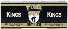 Gambler Tube Cut Cigarette Tubes Light 200ct 