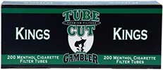 Gambler Tube Cut Cigarette Tubes Menthol 200ct 