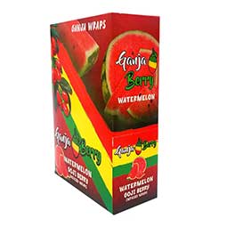 Ganja Berry Wraps Watermelon 25 Packs of 2 