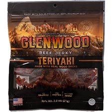 Glenwood Jerky Old Style Teriyaki 2.5oz Bag 