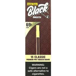 Good Times Black Smooth Black Classic Cigars 15ct Box 