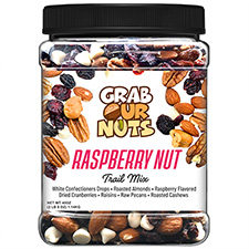 Grab Our Nuts Trail Mix Raspberry Nut 40oz Jar 