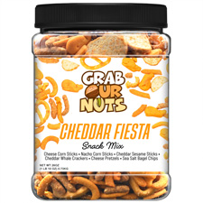 Grab Our Nuts Snack Mix Cheddar Fiesta 26oz Jar 