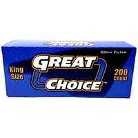 Great Choice Cigarette Tubes Smooth King Size 