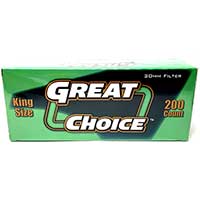 Great Choice Cigarette Tubes Menthol King Size 