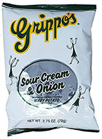 Grippos Sour Cream and Onion 2.75oz Bags 24ct 