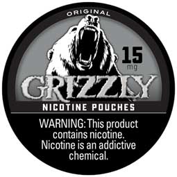 Grizzly Nicotine Pouches Original 15mg 5ct 