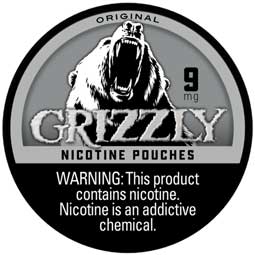 Grizzly Nicotine Pouches Original 9mg 5ct 