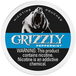 Grizzly Nicotine Pouches Peppermint 7mg 5ct 