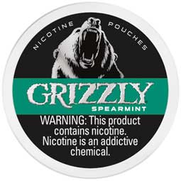 Grizzly Nicotine Pouches Spearmint 7mg 5ct 