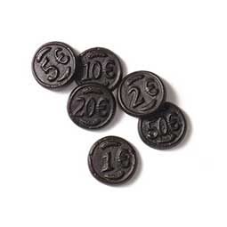 Gustafs Money Salt Licorice Coins 2.2lbs 