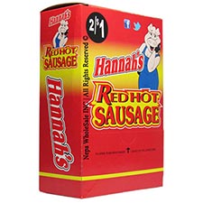 Hannahs Red Hot Sausage 50ct Box 