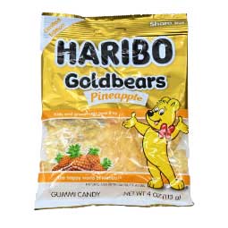 Haribo Goldbears Pineapple 4oz Bag 
