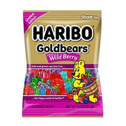 Haribo Goldbears Wild Berry 4oz Bag 