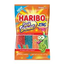 Haribo Zing Sour Streamers 4.5oz Bag 