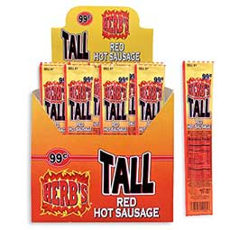 Herbs TALL Red Hot Sausage 24ct 