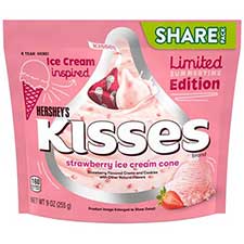 Hersheys Kisses Strawberry Ice Cream 9oz Bag 