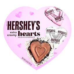 Hersheys Extra Creamy Milk Chocolate 6.4oz Heart Box 