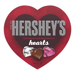 Hersheys Extra Creamy Milk Chocolate Hearts 6.4oz 