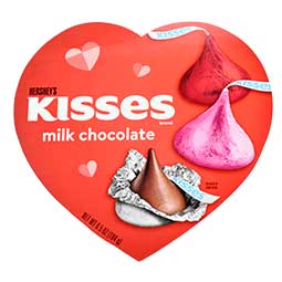 Hersheys Milk Chocolate Kisses 6.5oz  Heart Box 