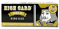 High Card Gold King Size Cigarette Tubes 250ct 