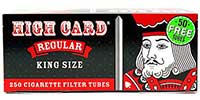 High Card  Regular King Size Cigarette Tubes 250ct 