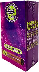 High Tea Juicy Grape Herbal Wraps 25 Packs of 5 