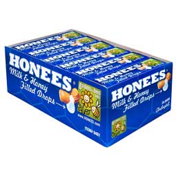 Honees Milk and Honey Filled Drops 24ct Box 