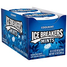 Ice Breakers Sugar Free Mints Coolmint 8ct Box 