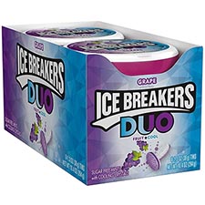 Ice Breakers Duo Grape Sugar Free Mints 8ct Box 