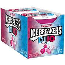 Ice Breakers Duo Raspberry Sugar Free Mints 8ct Box 