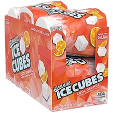 Ice Breakers Ice Cubes Cool Orange Sugar Free Chewing Gum 6ct Box 